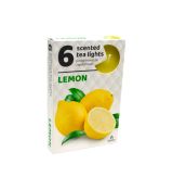 Vonné čajové sviečky, Citrón - 6ks