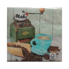 Servítky Coffee 4 vhodné na decoupage cena za 1 ks
