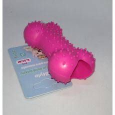 Hračka pre psa kosť 8,5cm ružová