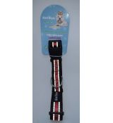 Obojok pre psa 37-60cm červeno-čierny