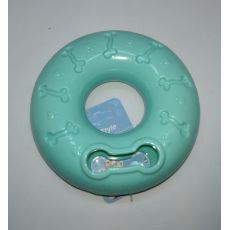 Hračka pre psa kruh 12,5cm tyrkysová