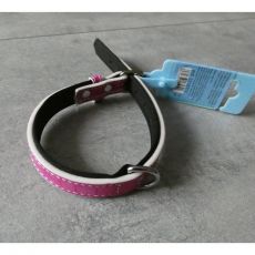 Obojok pre psov ružový s mäkkou podšívkou 1.5x38cm