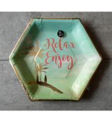 Sadá papierových tanierov 8ks - Relax Enjoy