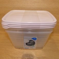 Set dóz, plastových - 2,2l ružové