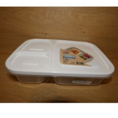 Obedový box, plastový - 1,15l biely