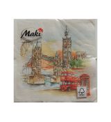 Servítky London vhodné na decoupage cena za 1 ks