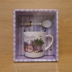 Sada šálky s lyžičkou - Lavender Provence 210ml