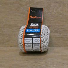 Bavlnená šnúra, Macrame, kremová - 1mm x 50g