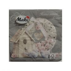 Servítky Home sweet home 1 vhodné na decoupage  cena za 1 ks