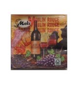 Servítky Mouline Rouge vhodné na decoupage cena za 1 ks