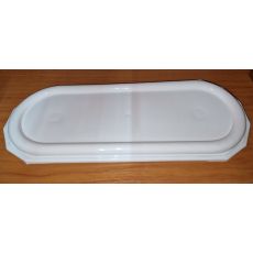 Náhrobná podložka plastová pod kahance biela 38x15cm