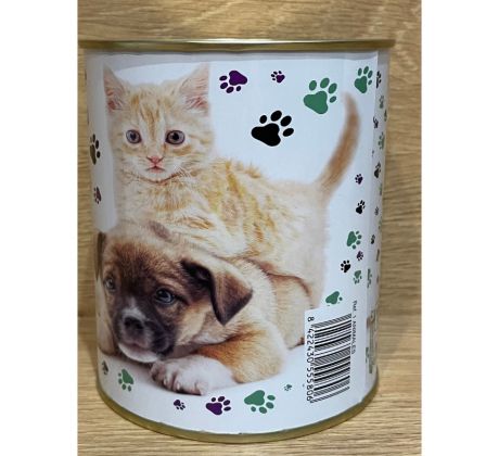 pokladnička s motívom mačka, pes