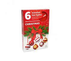 Vonné čajové sviečky, Vianoce - 6ks