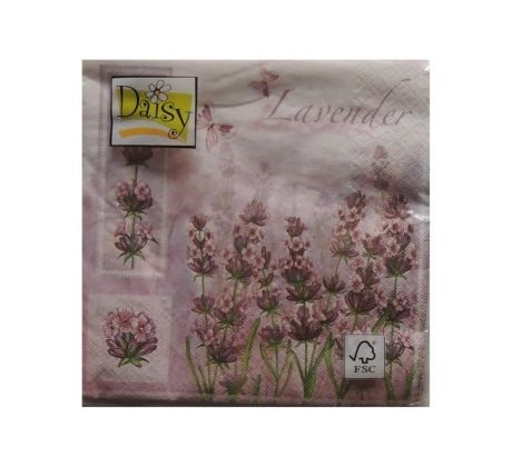 Servítky Levanduľa 2 vhodné na decoupage cena za 1 ks