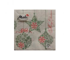 Servítky Christmas vhodné na decoupage cena za 1 ks