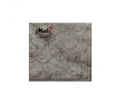 Servítky Silver ornaments vhodné na decoupage cena za 1 ks