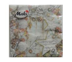 Servítky Christmas 2 vhodné na decoupage cena za 1 ks