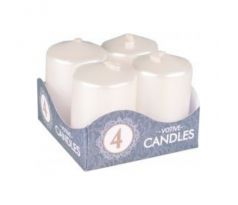Adventné sviečky 4ks - Biele
