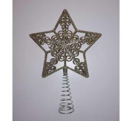 Vianočná hviezda, zlatá 20cm