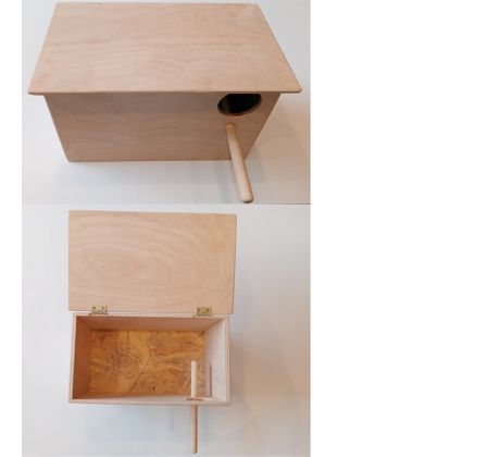 Hniezdna búdka pre exoty 27x15x15,5cm