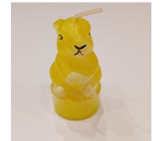 Veľkonočná sviečka zajačik žltá