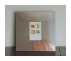 Fotorámik 30,5x30,5cm na fotku s rozmermi 10x15cm  - nerez