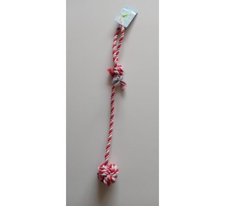 Pletená Hráčka pre psov z loptou 48cm