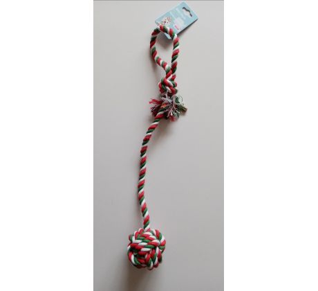 Pletená Hráčka pre psov z loptou 48cm