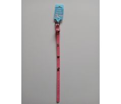 Obojok pre psov ružový 375x15mm