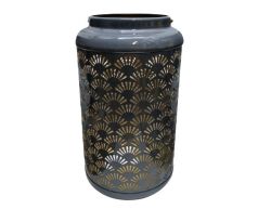 Lampáš kovový sivý