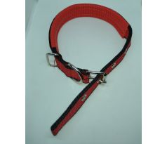 Obojok pre psa 58cm červený