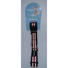Obojok pre psa 37-60cm červeno-čierny