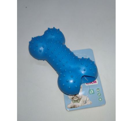 Hračka pre psa kosť 8,5cm modra