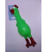 Hračka pre psa kurča 18cm zelená