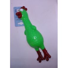 Hračka pre psa kurča 18cm zelená