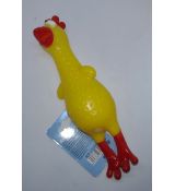 Hračka pre psa kurča 18cm žltá