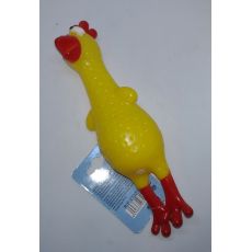 Hračka pre psa kurča 18cm žltá