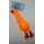 Hračka pre psa kurča 18cm oranžova