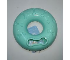 Hračka pre psa kruh 12,5cm tyrkysová