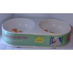 Miska pre psov plastová 33x16cm tyrkysová