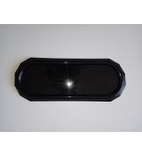 Náhrobná podložka plastová pod kahance čierna 38x15cm