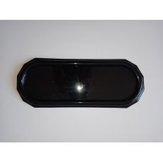 Náhrobná podložka plastová pod kahance čierna 38x15cm