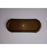 Náhrobná podložka plastová pod kahance zlatá 38x15cm