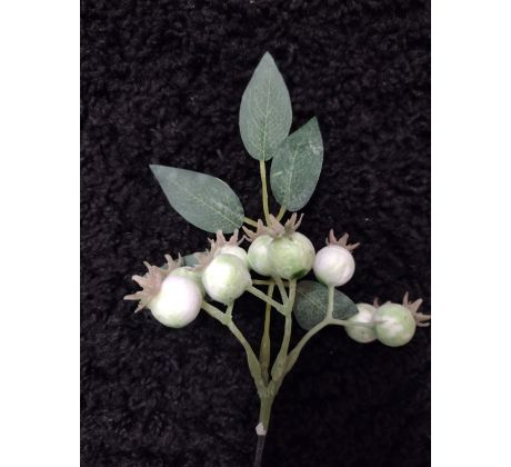 Vianočná vetvička biela jarabina 31cm