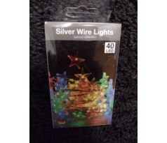 Vianočné svetielka hviezdičky farebne