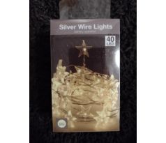 Vianočné svetielka hviezdičky tepla biela