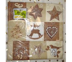 Vianočne servítky Perník 33x33cm 20ks