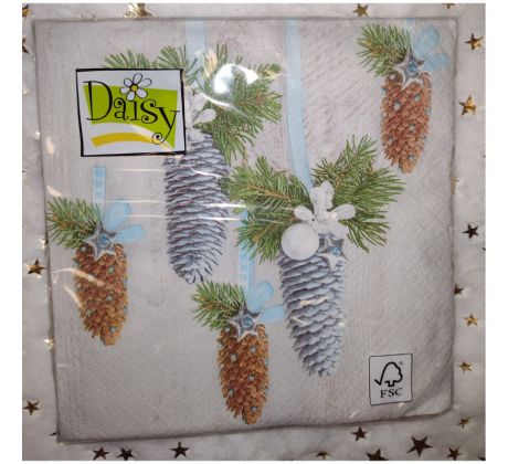 Vianočne servítky Šiška 33x33cm 20ks