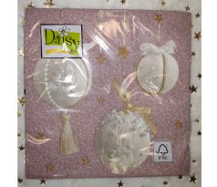 Vianočne servítky Vianočné guľe 33x33cm 20ks