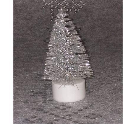 Vianočná dekorácia stromček sivý